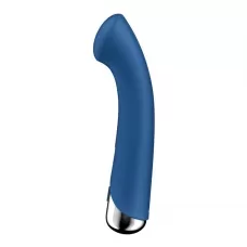 Синий вибратор для G-стимуляции Spinning G-Spot 1 - 17 см синий 