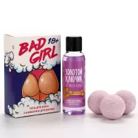 Подарочный набор Bad Girl: гель для душа и бомбочки для ванны  