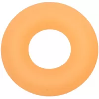 Оранжевое люминесцентное эрекционное кольцо Glow-In-The-Dark Liquid Silicone Prolong Medium Ring оранжевый 