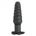 Черный анальный вибростимулятор Imron - 11 см черный 