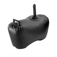 Черное надувное кресло с платформой для фиксации дилдо Body Dock Inflatable Love Seat черный 