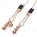 Золотистые зажимы для сосков и клитора All Sensation Nipple and Clitoral Chain золотистый 