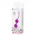 Лиловые вагинальные шарики на сцепке Kegel Tighten Up I лиловый 