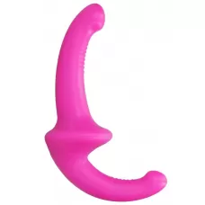 Розовый безремневой страпон Silicone Strapless Strapon розовый 