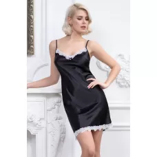 Короткая сорочка Julia из искусственного шелка коричневый M