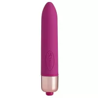 Ярко-розовая гладкая вибропуля Afternoon Delight Bullet Vibrator - 9 см ярко-розовый 