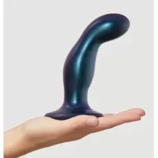 Темно-синяя насадка Strap-On-Me Dildo Plug Snaky size M темно-синий 