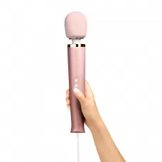 Проводной жезловый вибромассажер Le Wand Powerful Plug-In Vibrating Massger - 34 см пудровый 