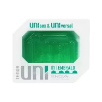 Зеленый мастурбатор-стимулятор Tenga Uni Emerald зеленый 