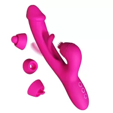 Розовый вибратор-кролик G Spot Ultra - 26,5 см розовый 