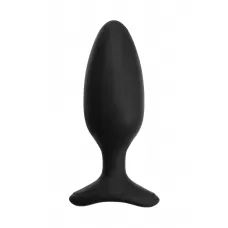 Черная анальная втулка LOVENSE Hush 2 (M) - 13,5 см черный 