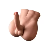 Телесный мужской торс с вибрацией и возвратно-поступательными движениями Bartlett телесный 