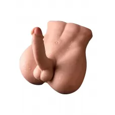 Телесный мужской торс с вибрацией и возвратно-поступательными движениями Bartlett телесный  Телесный мужской торс с вибрацией и возвратно-поступательными движениями Bartlett телесный