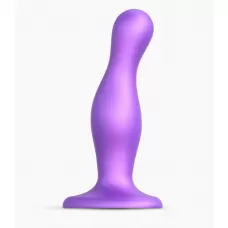 Фиолетовая насадка Strap-On-Me Dildo Plug Curvy size M фиолетовый Фиолетовая насадка Strap-On-Me Dildo Plug Curvy size M фиолетовый
