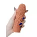 Насадка на фаллос с рельефными складочками Extreme Sleeve 012 M-size - 14,7 см телесный 