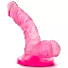 Розовый фаллоимитатор на присоске NATURALLY YOURS 4INCH MINI - 12 см розовый 