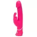 Розовый вибратор-кролик Realistic Dual Density Rechargeable Rabbit Vibrator - 25,5 см розовый 
