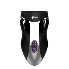 Черный вибромастурбатор NO.29 RECHARGEABLE PENIS HEAD VIBE черный 