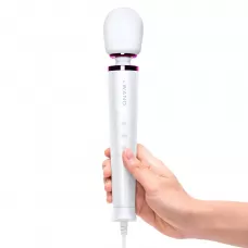Белый проводной вибратор Le Wand Petite Vibrating Massager - 25 см белый 