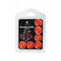 Набор из 6 шариков с массажным маслом Brazilian Balls с ароматом ягод  