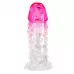 Прозрачно-розовая насадка на пенис Wilford - 13,5 см розовый 