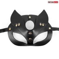 Черная игровая маска с ушками черный 