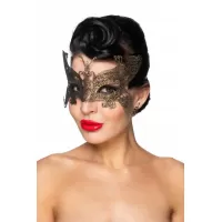 Золотистая карнавальная маска  Турайс золотистый 