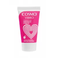 Возбуждающий гель на водно-силиконовой основе Cosmo Vibro с ароматом земляники - 25 гр  