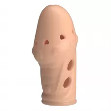 Телесная насадка на пенис Booker - 8 см телесный 