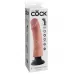 Большой реалистичный вибромассажер на присоске 9  Vibrating Cock - 24,8 см телесный 