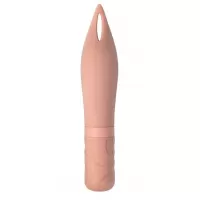 Бежевый мини-вибратор Airy’s Mystery Arrow - 15,2 см бежевый 