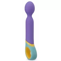 Фиолетовый вибромассажер Base Wand Vibrator - 24 см фиолетовый 