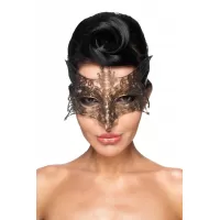 Золотистая карнавальная маска  Шератан золотистый 