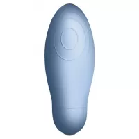 Голубой клиторальный стимулятор Blue Bae - 12,4 см голубой 