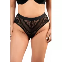 Трусики с высокой посадкой черный XL-XXL