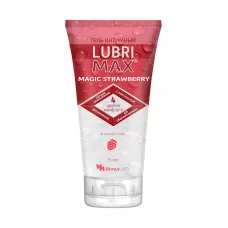 Интимный гель-смазка на водной основе Lubrimax Magic Strawberry - 75 мл  