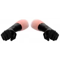Черные латексные перчатки для фистинга Latex Short Glove черный 