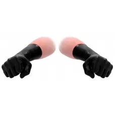 Черные латексные перчатки для фистинга Latex Short Glove черный 
