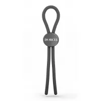Серое эрекционное лассо на пенис Mr Dorcel серый 