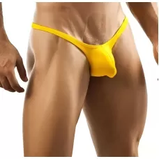 Желтые мужские трусы-стринги желтый L