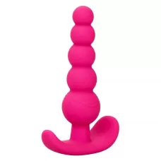 Розовая анальная елочка для ношения Cheeky X-5 Beads - 10,75 см розовый 