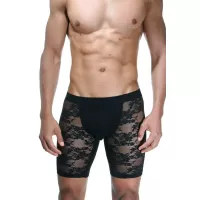 Мужские трусы-боксеры с кружевным вставками Doreanse Black Lace черный S