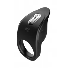 Черное эрекционное виброкольцо Vibro Lust Ring черный 