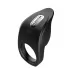 Черное эрекционное виброкольцо Vibro Lust Ring черный 