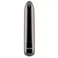Черная вибропуля Real Simple - 10 см черный 