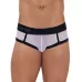 Полупрозрачные трусы-джоки Cult Jockstrap белый с черным S