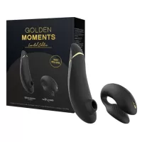 Набор для пар Golden Moments: Womanizer Premium 2 и We-Vibe Chorus черный 