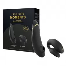 Набор для пар Golden Moments: Womanizer Premium 2 и We-Vibe Chorus черный 