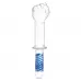 Стеклянный стимулятор в форме сжатой в кулак руки 11’’ Glass Fist Double Ended With Handle Grip - 28 см прозрачный 