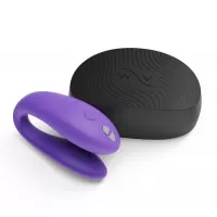 Фиолетовый вибромассажер для пар We-Vibe Sync Go фиолетовый 